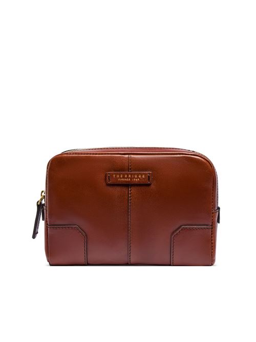 Men's leather zip-up clutch THE BRIDGE | 09250601PE14